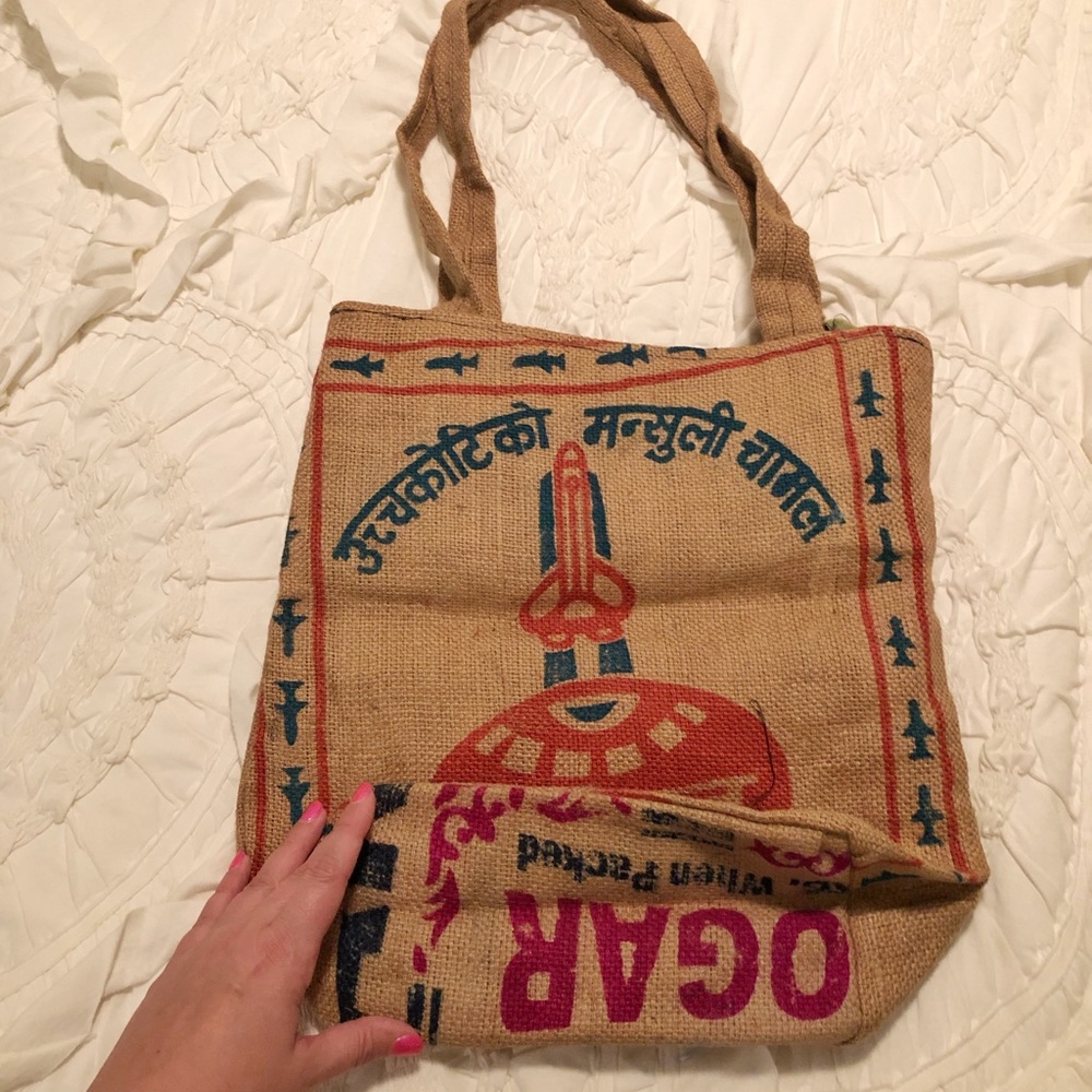 Boho style tote.